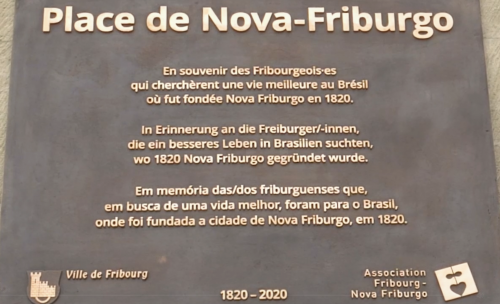 Image Inauguration de la plaque comm&eacute;morative Fribourg-Nova Friburgo